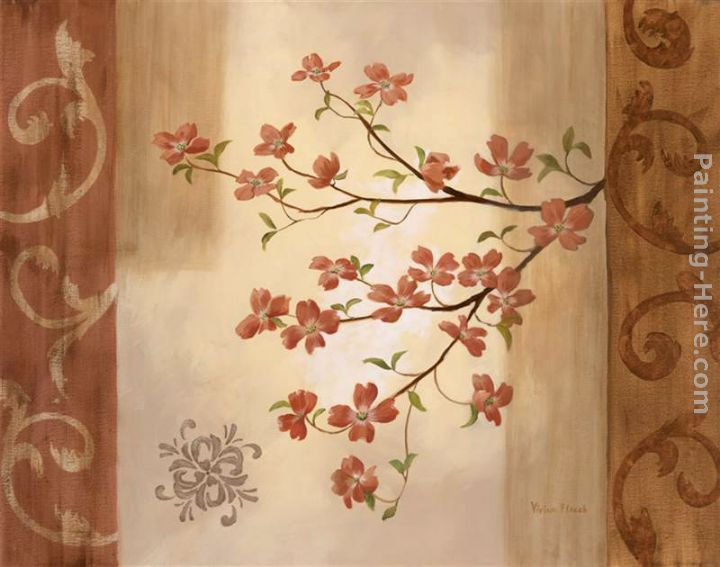 Blossom Branch II painting - Vivian Flasch Blossom Branch II art painting
